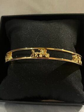 Coach Gold Bangle Bracelet!  NWT